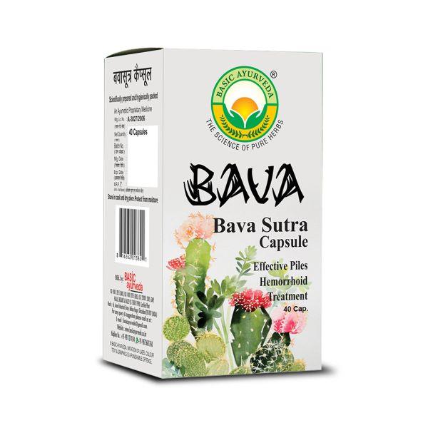 Basic Ayurveda Bava Sutra Capsule 40's - Speciality Medicines