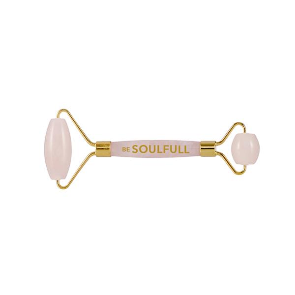 Be Soulfull Face Massage Roller - Natural Rose Quartz 155 gm - Massagers