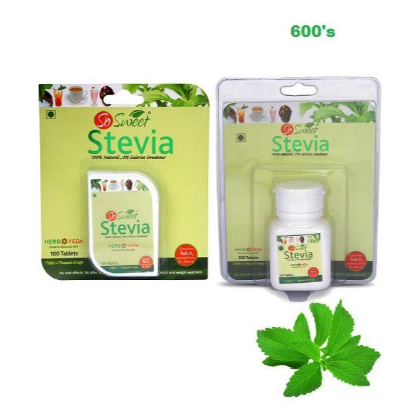 Netmeds | So Sweet 100% Natural 0% Calories Sweetener Stevia Tablets 600's