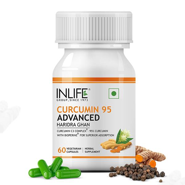 Netmeds | INLIFE Curcumin 95 Advanced 500 mg Vegetarian Capsule 60's