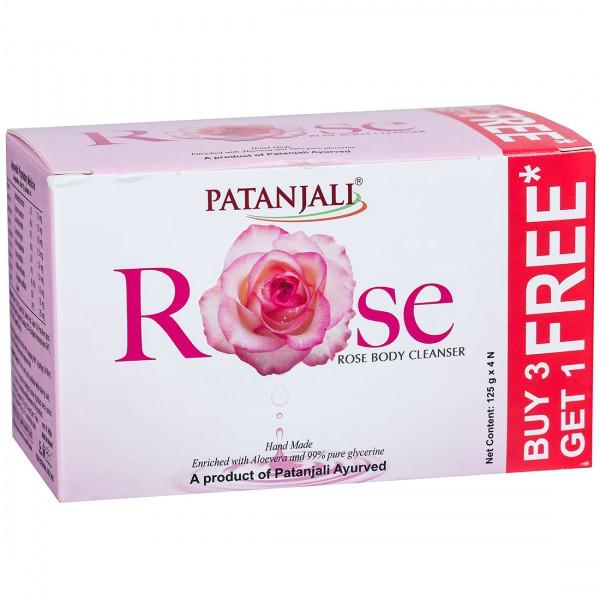 Netmeds | Patanjali Body Cleanser - Rose (Buy 3 Get 1 Free) 125 gm
