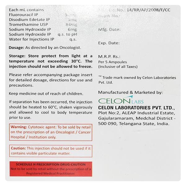 5 Flucel 250Mg Injection 5ml - Cancer Oncology-Cyt