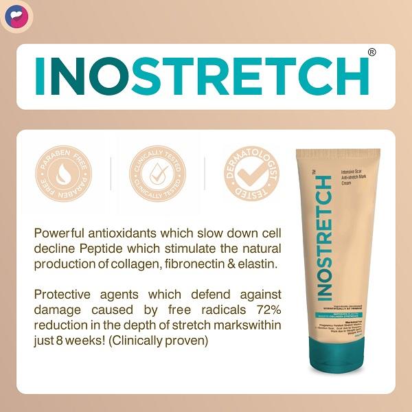 Inostretch Intensive Scar and Anti Stretch Mark Cream 60 gm - Skin-Treatment