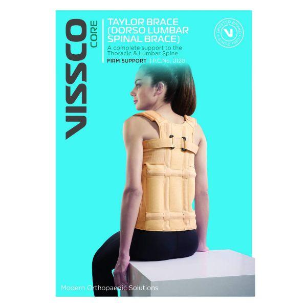 Vissco Core Taylor Brace (Dorso Lumbar Spinal Brace) - Firm Support (0120) (XL) - Back/Abdomen Supports