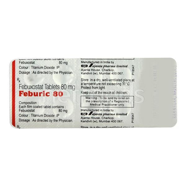 Feburic 80mg Tablet 10'S - Gout