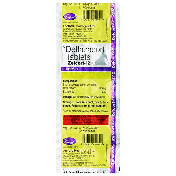 ZEFCORT 12 Tablet 10's - Hormonal Therapy-Imm