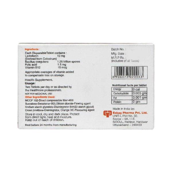 FOLCOVIT DISTAB Tablet 15's - Supplements-Sup