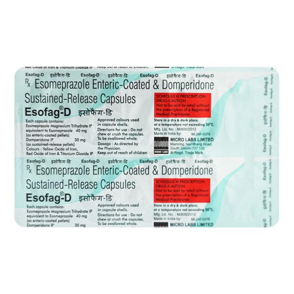 Esofag D Capsule 10'S - Ulcer/Reflux/Flatulence-Aaa