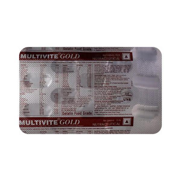 Multivite Gold Tabgel 15's - Multi-Vitamins