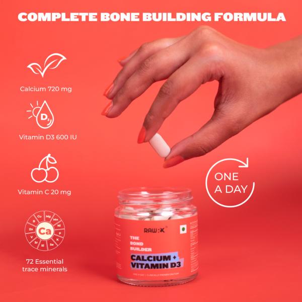 RawRX Calcium and Vitamin D3 Tablet 30's - Multi-Vitamins