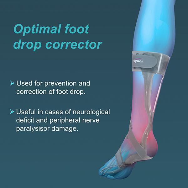Tynor Foot Drop Splint With Liner Left (L) (D 43) - Ankle/Foot Supports