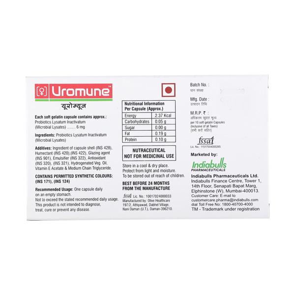 Uromune Capsule 10'S - Gastro Intestinal Motility Disorders-GIT