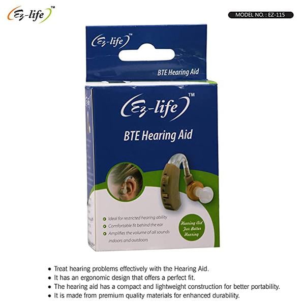 Ez-life BTE Hearing Aid (EZ 115) - Hearing Amplifier