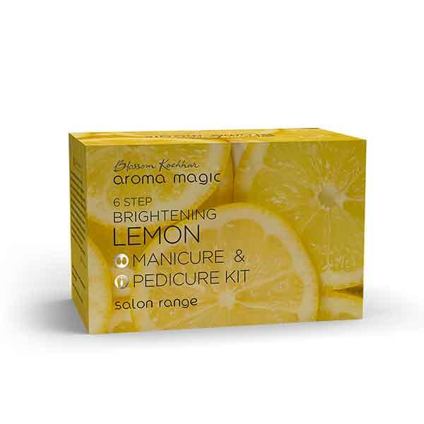 Netmeds | Aroma Magic 6 Step Brightening Manicure & Pedicure Kit - Lemon