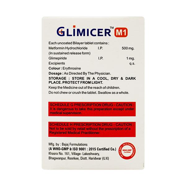 GLIMICER M1 Tablet 10's - Diabetes-Ant