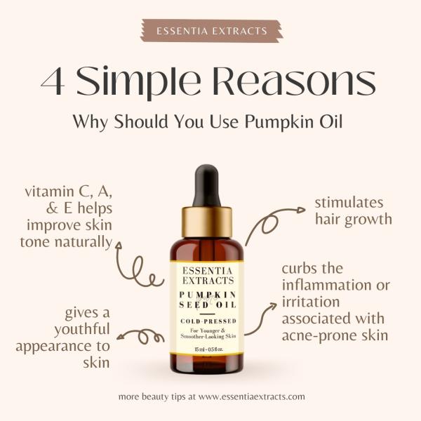 Essentia Extracts Cold Pressed Oil - Pumpkin Seed (Pack of 2 x 15 ml) 1's - Massage Oils