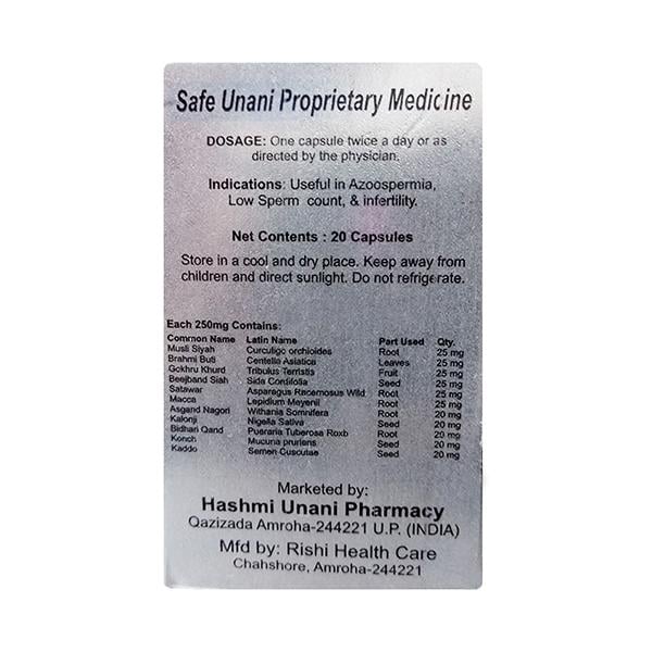 Hashmi Spermia Capsule 20's - Hashmi