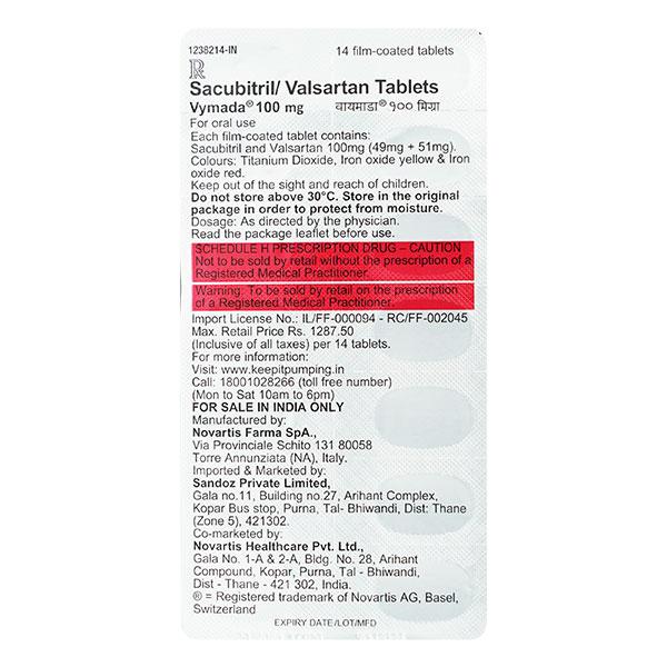 Vymada 100 Tablet 14'S - Heart Failure-Ang