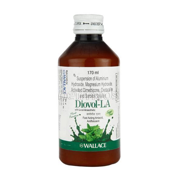 Diovol Forte Mint Syrup 170ml - Ulcer/Reflux/Flatulence-Aaa
