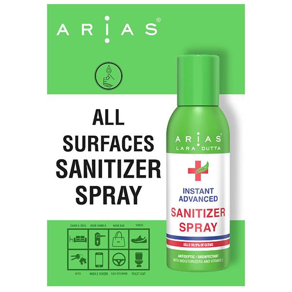 Arias Sanitizer Spray (Pack of 6 X 600 ml) - Hand Sanitizer