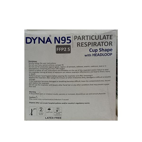 Dyna N 95 FFP2 S Particulate Respirator Cup Shaped Face Mask 1's - Face Mask