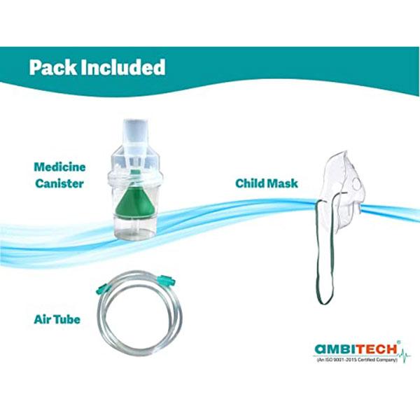 Ambitech Child Nebulizer Kit Mask with Air Tube & Medicine Chamber - Nebulizers / Vaporizer