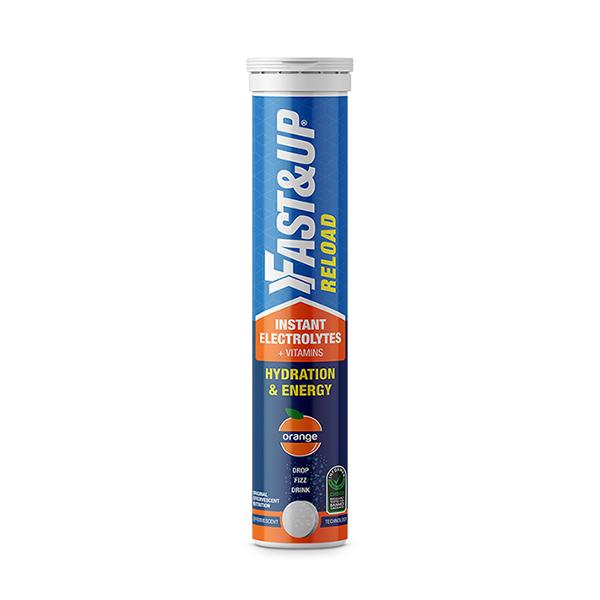 Netmeds | Fast&Up Reload Hydration and Energy Effervescent Tablet - Orange Flavour 20's