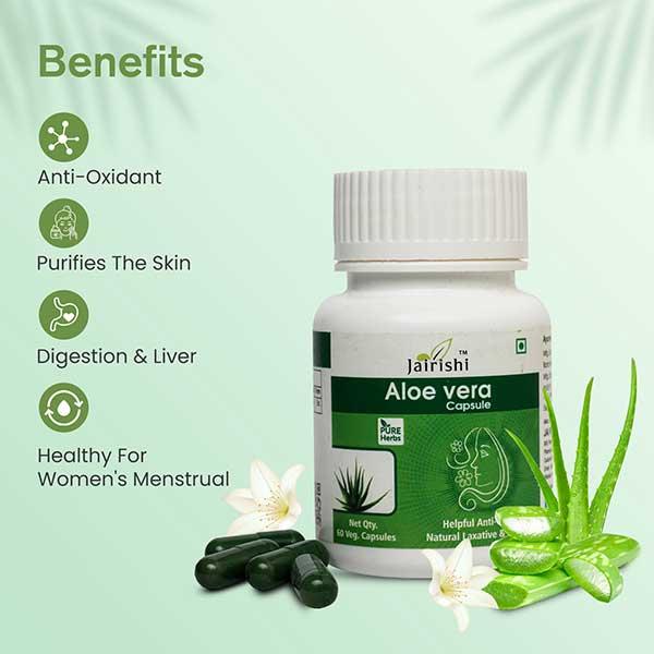 Jairishi Aloevera Veg Capsule 60's - Speciality Medicines