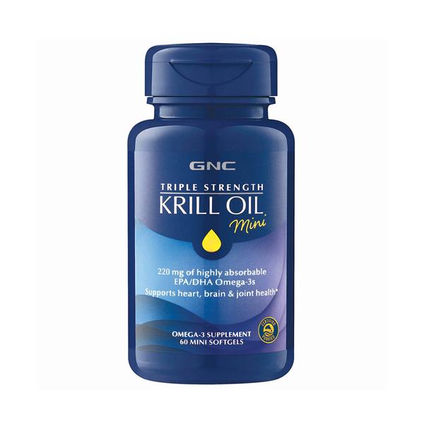 GNC Triple Strength Krill Oil Softgel 60's - Vital Health