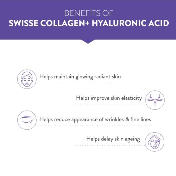 Swisse Beauty Collagen + Hyaluronic Acid Tablet 30's - Hair & Skin