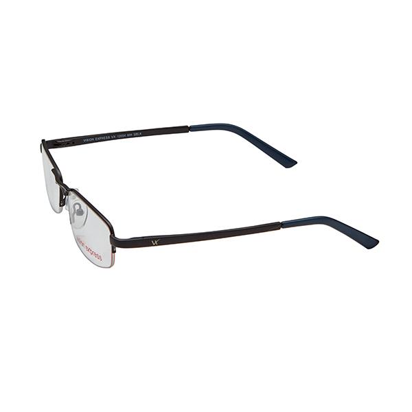 Vision Express 12004 Shiny Black Rectangle Eyeglasses (Including Anti-Reflective Coating Lens) 1's - Wearables Eye Glasses