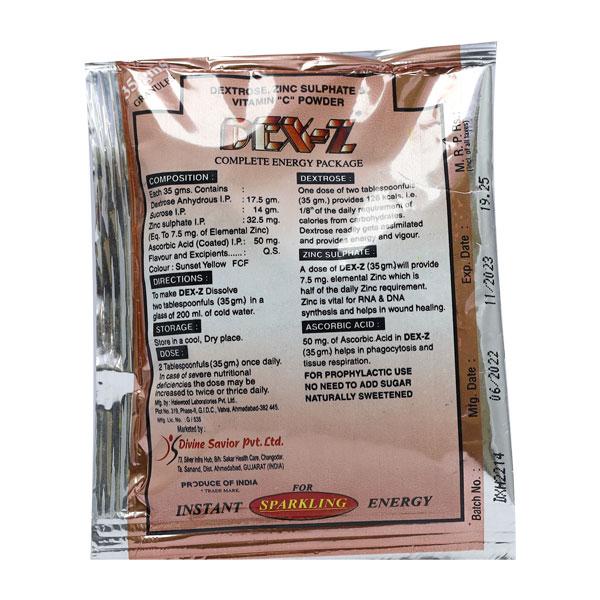 DEX Z ORANGE FLAVOUR Powder 35gm - Supplements-Sup