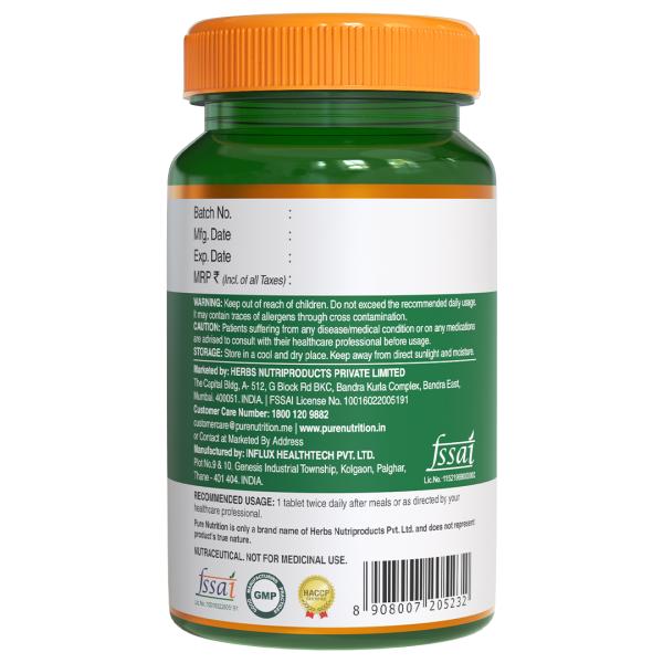 Pure Nutrition Vegan Glucosamine with MSM 1500 mg Veg Tablet 60's - Vital Health