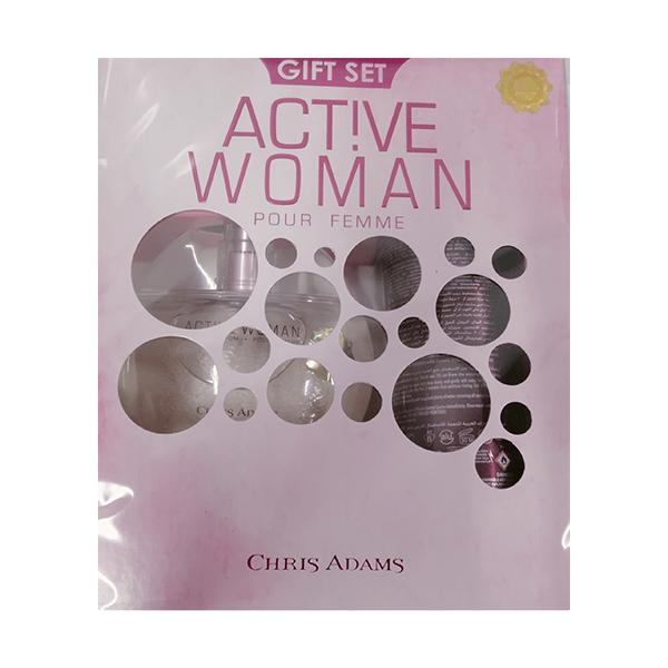 Netmeds | Chris Adams Active Women Gift Set (Perfume 80 ml + Deodorant Body Spray 200 ml) 1's