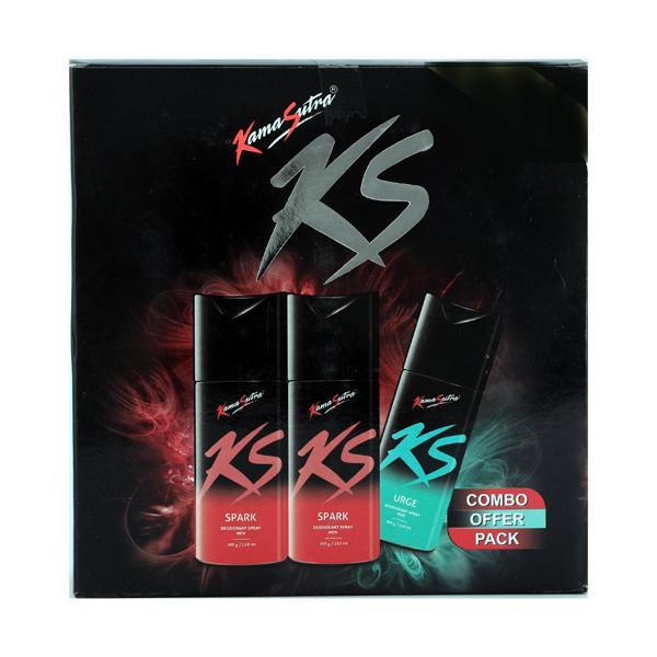 Netmeds | Kamasutra Spark, Spark and Urge (Buy 2 Get 1) Deodorant 150 ml