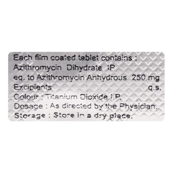 MYAZI 250 Tablet 6's - Bacterial Infections-Mac