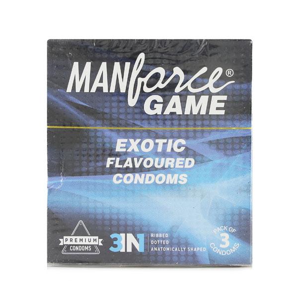 Netmeds | Manforce Game Condoms - Exotic Flavoured 3's