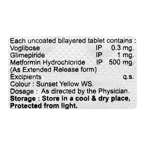 TRIVOGLIZAR 0.3/1 Tablet 10's - Diabetes-Ant