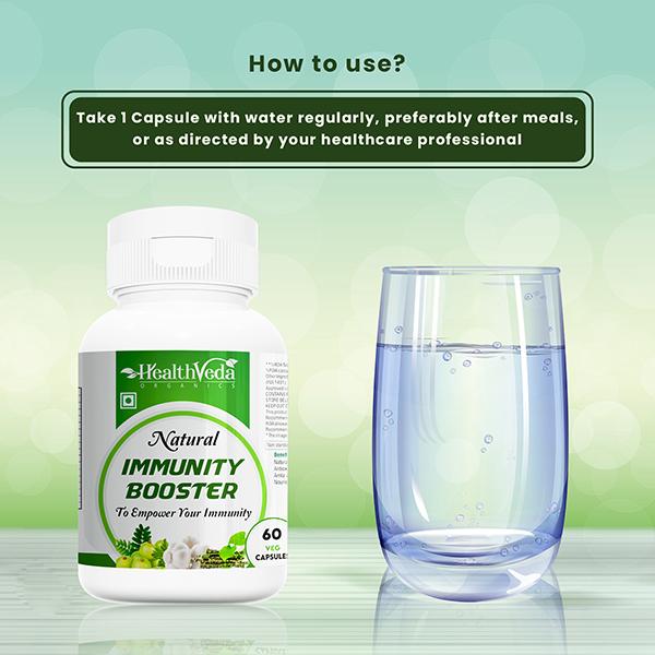 Health Veda Natural Immunity Booster Veg Capsule 60's - Vitamin C