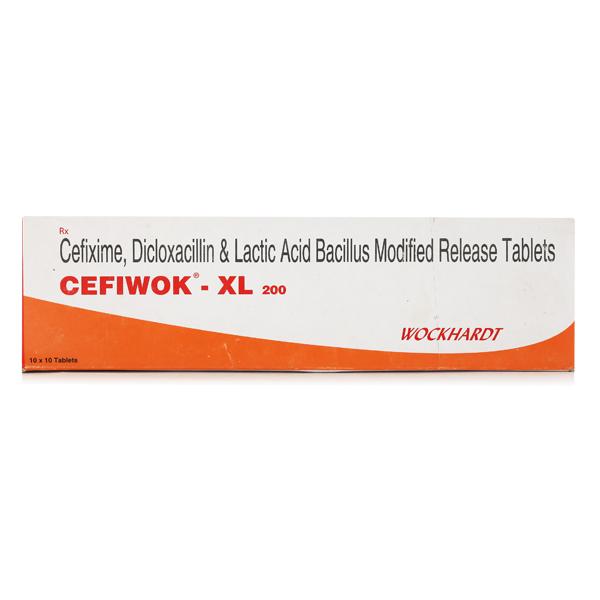 Cefiwok XL 200mg Tablet 10'S - Bacterial Infections-Cep