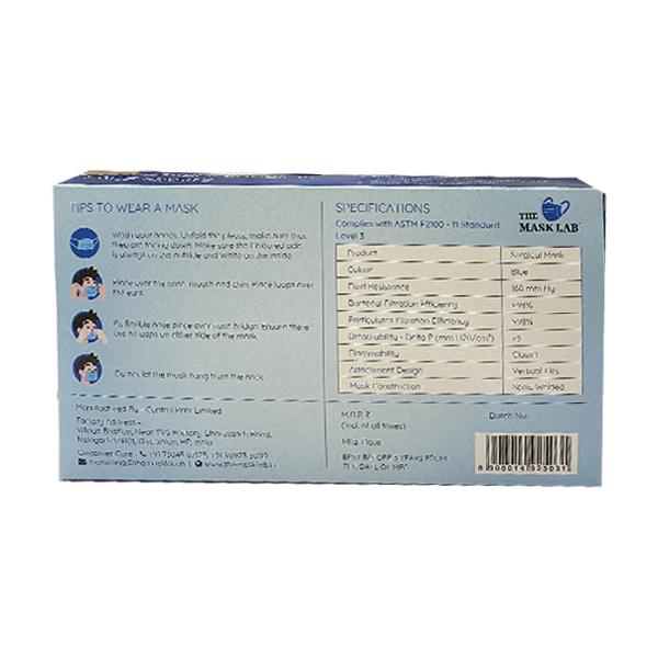 The Mask Lab Disposable Surgical 3 Ply Face Masks (Pack of 20) - Face Mask