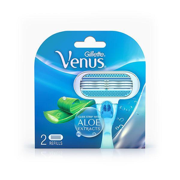 Gillette Venus Cartridges with Aloe Extracts 2's - Shaving & Hair Removal