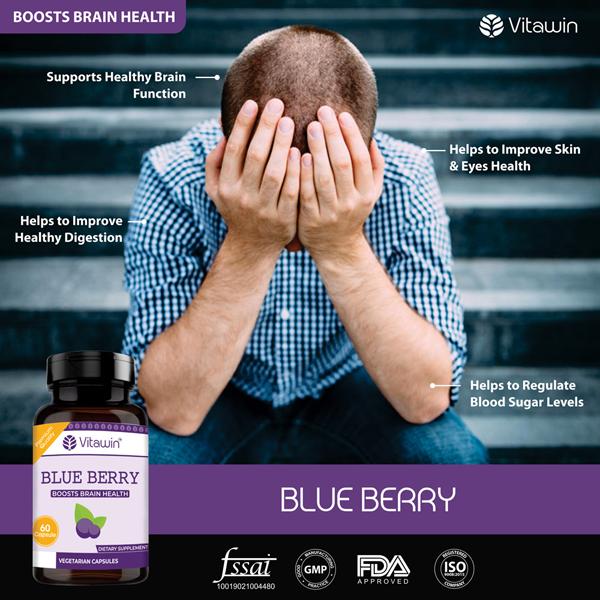 Vitawin Blue Berry Capsule 60's - Herbal Dietary Supplement