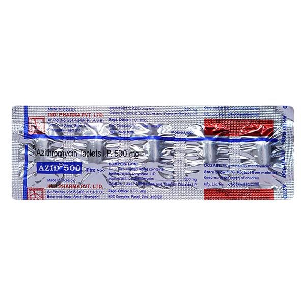 Azid 500Mg Tablet 5's - Bacterial Infections-Mac
