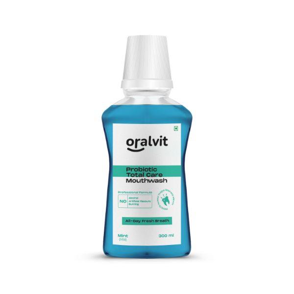 Oralvit Probiotic Total Care Mouthwash - Mild Mint 300 ml - Mouthwash