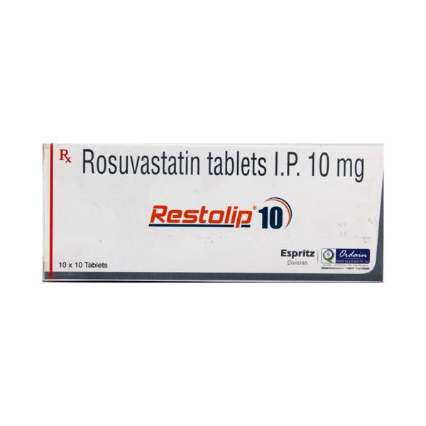 Restolip 10mg Tablet 10'S - High Cholesterol-Dys
