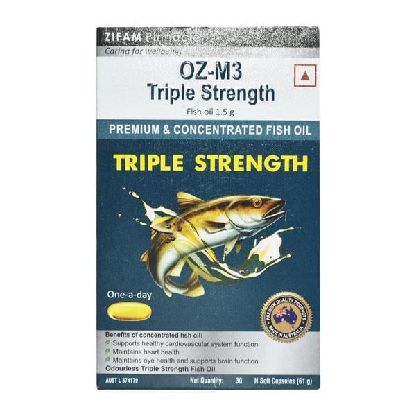 OZ M3 TRIPLE STRENGTH Soft Capsule 30's - Supplements-Sup