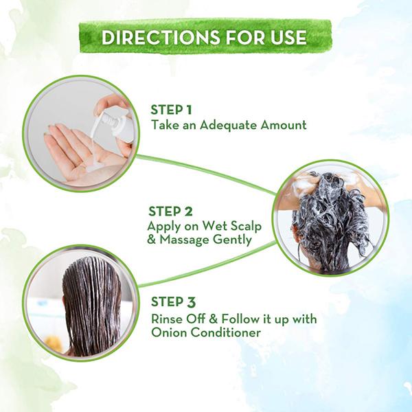 Mamaearth Onion Shampoo for Hair Fall Control and Hair Growth with Onion and Plant Keratin 650 ml - Shampoos