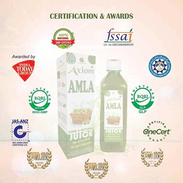 Axiom Jeevan Ras Amla Juice 1 ltr - Speciality Medicines