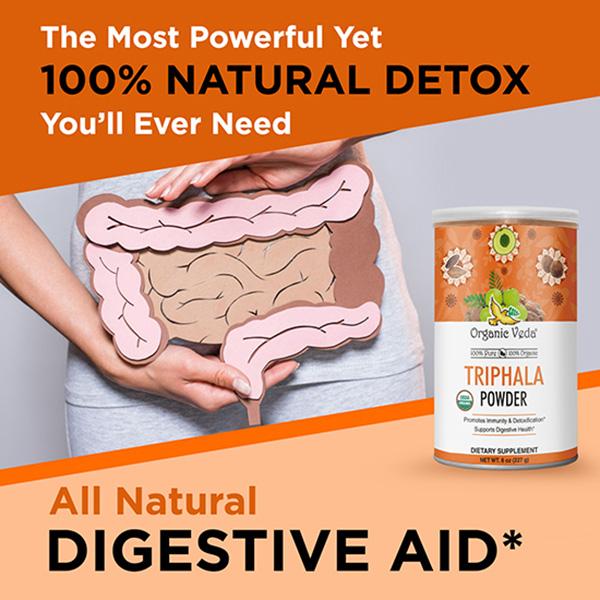 Organic Veda Triphala Powder 454 gm - Pure Herbs